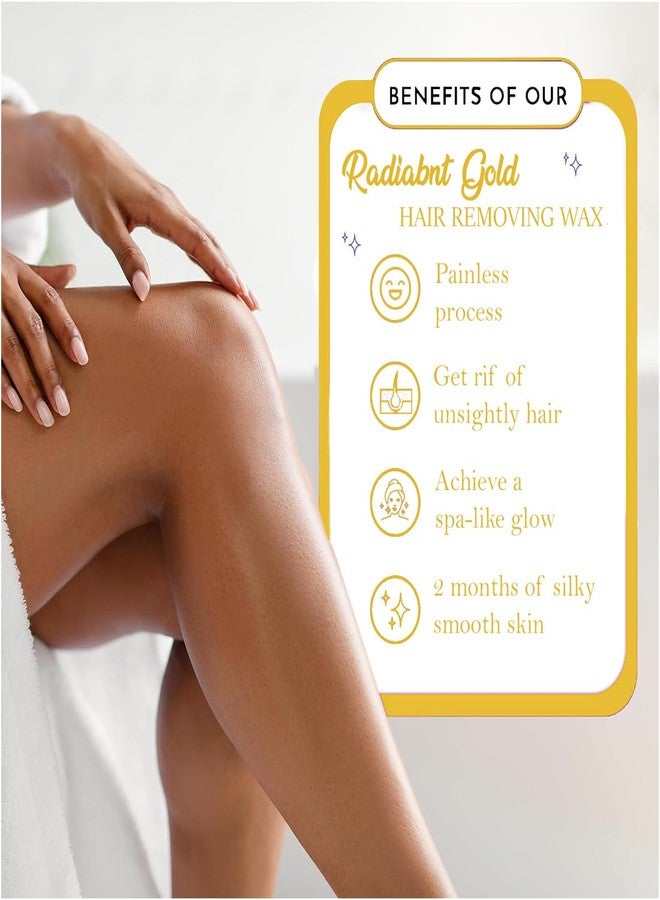 Lilium Gold Hair Removing Wax 600gm | For Legs, Arms, Underarms, Bikini Line & Full Body | Gives Smooth, Radiant & Moisturizes Skin | Easy & Quick Hair Removal At Home | Men & Women | All Skin Types - Image 5