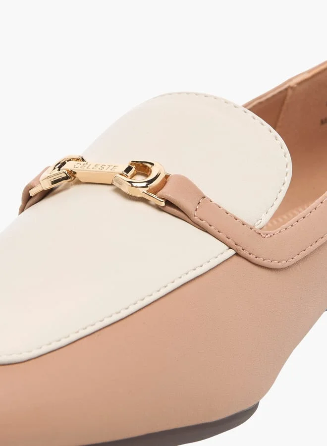 Celeste Women's Metal Accent Slip-On Ballerina Shoes