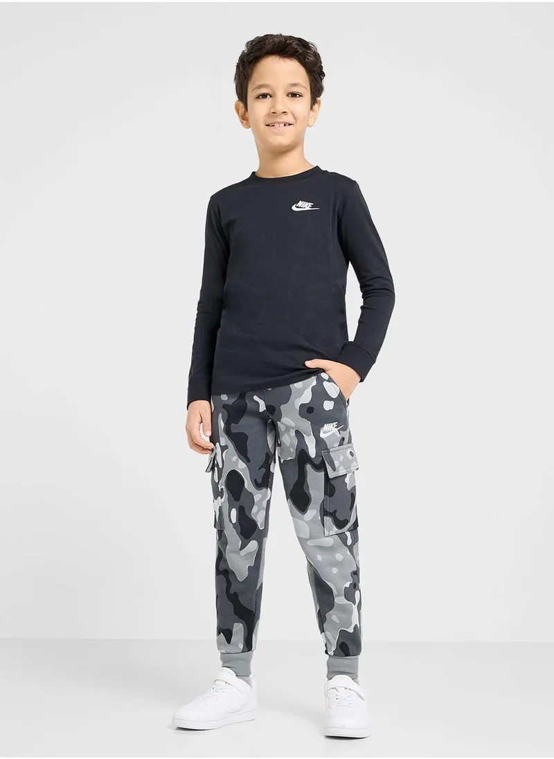 نايكي K NSW CLUB FLC CRGO PNT CAMO