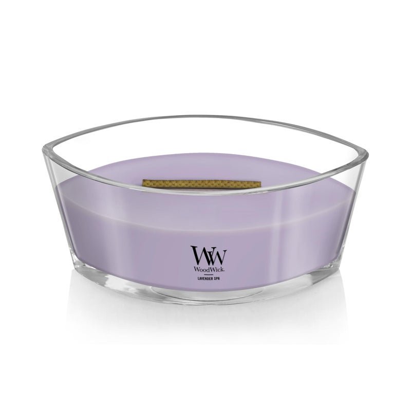 WoodWick Lavender Spa Gifts for Women and Men, 16 oz Ellipse Candle with Crackling Wick - Image 3
