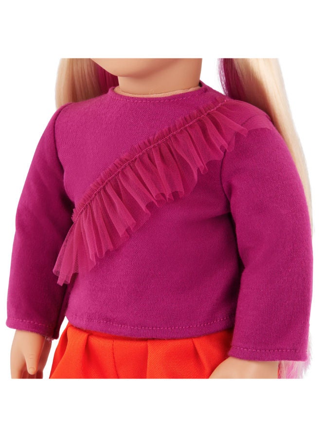Our Generation Shay 46 Cm Fashion Doll In Fuchsia & Orange Color Block Outfit - Image 4