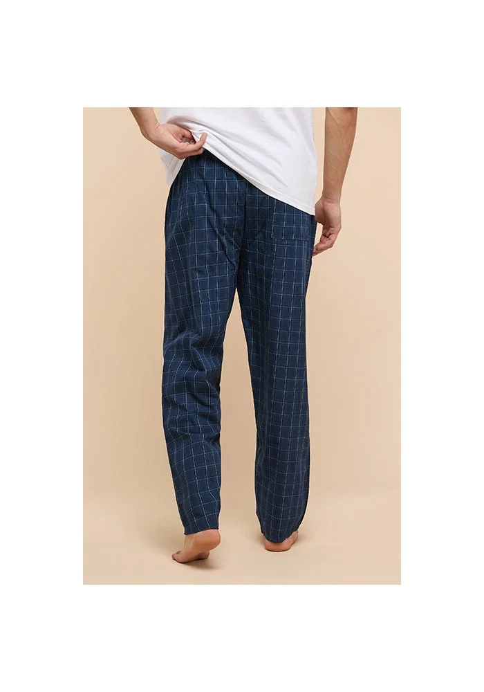 R&b  Plaid Lounge Pants with Drawstring Waist for Men | Best Price UAE