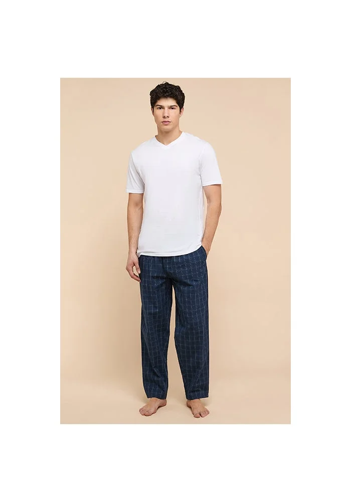 R&b  Plaid Lounge Pants with Drawstring Waist for Men | Best Price UAE
