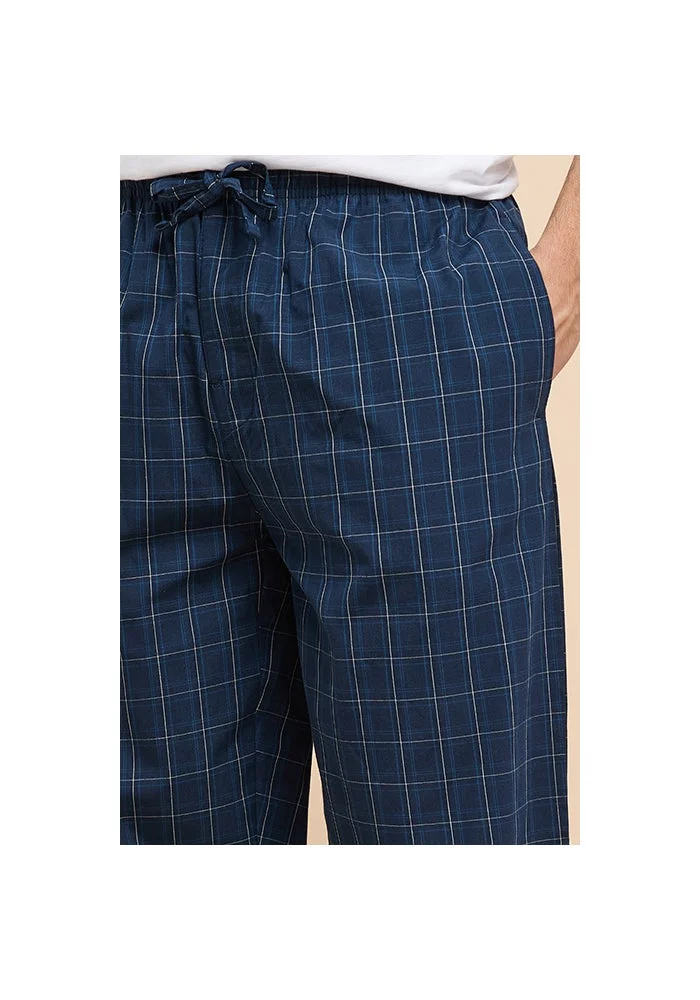R&b  Plaid Lounge Pants with Drawstring Waist for Men | Best Price UAE