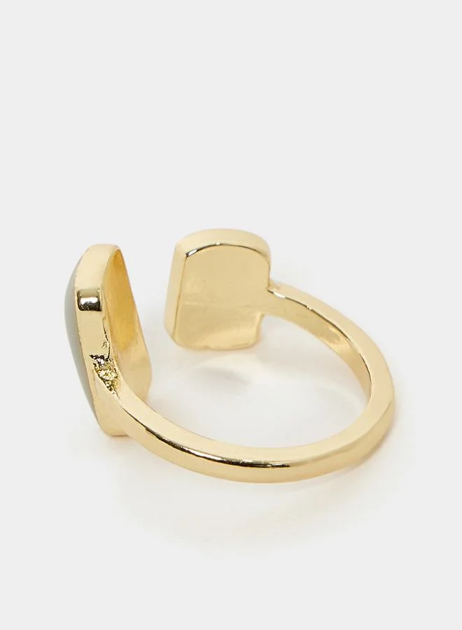 Styli Gem Accent Cuff Ring