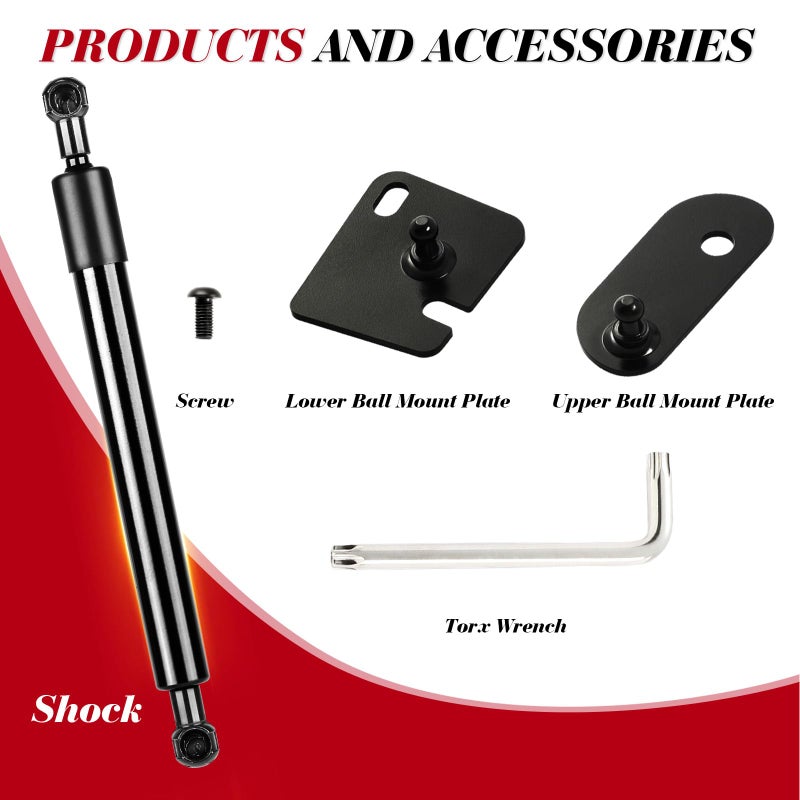 Vepagoo 43301 Tailgate Assist Shock Struts Damper Soft Open fit for 2009-2018 Dodge Ram 1500, 2019-2024 RAM 1500 Classic, 2010-2024 RAM 2500 3500 - Image 4