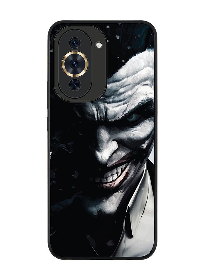 Stylizedd Rugged Black edge case for Huawei nova 10 Pro Slim fit Soft Case Flexible Rubber Edges Anti Drop TPU Gel Thin Cover - Arkham Joker - Image 1