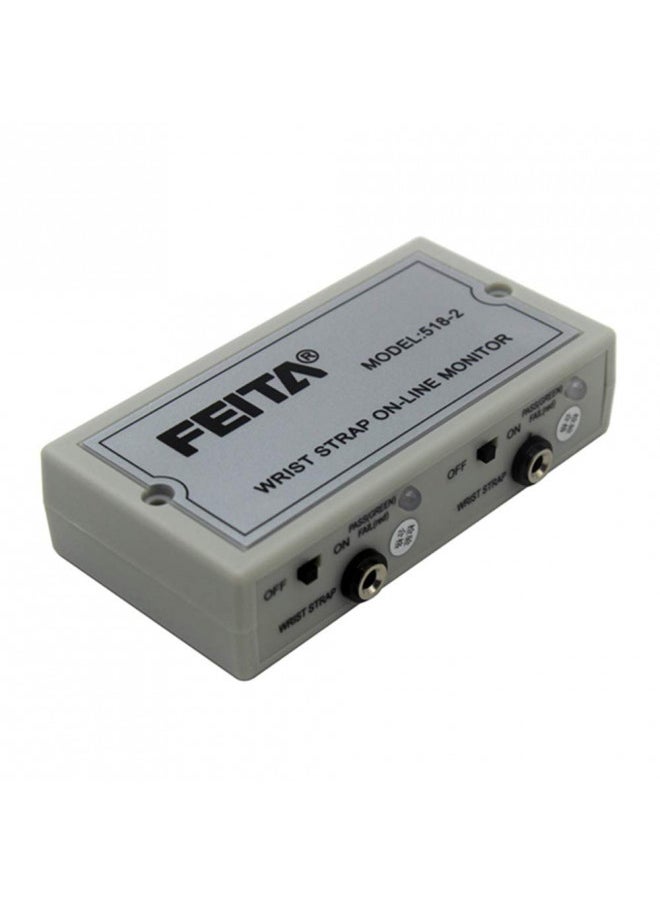 FEITA FEITA ESD Wrist Strap Online Monitor 518-2 Dual Constant Anti Static Wristband Alarm Workstation  - Image 4