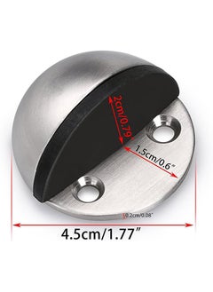 Floor Door Stopper, 4 Pcs Double Hole Stainless Steel Door Stopper with Rubber Safety Floor Mounted Doorstop with Hardware Screws - pzsku/ZDBDE95A051B6D22A7A85Z/45/_/1715564948/269fdc76-b9a4-4cbb-99c2-693ce8709151