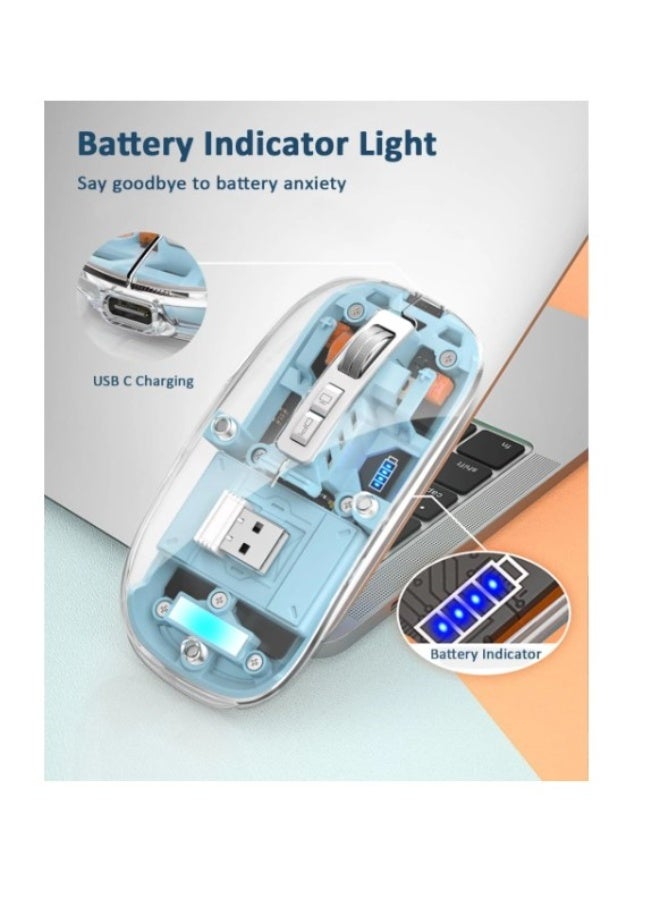 Haing BLUETOOTH Wireless&2.4G Mouse USB& TYPE C - Image 1