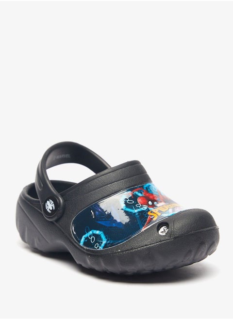 Spider-Man Printed Round Toe Clogs