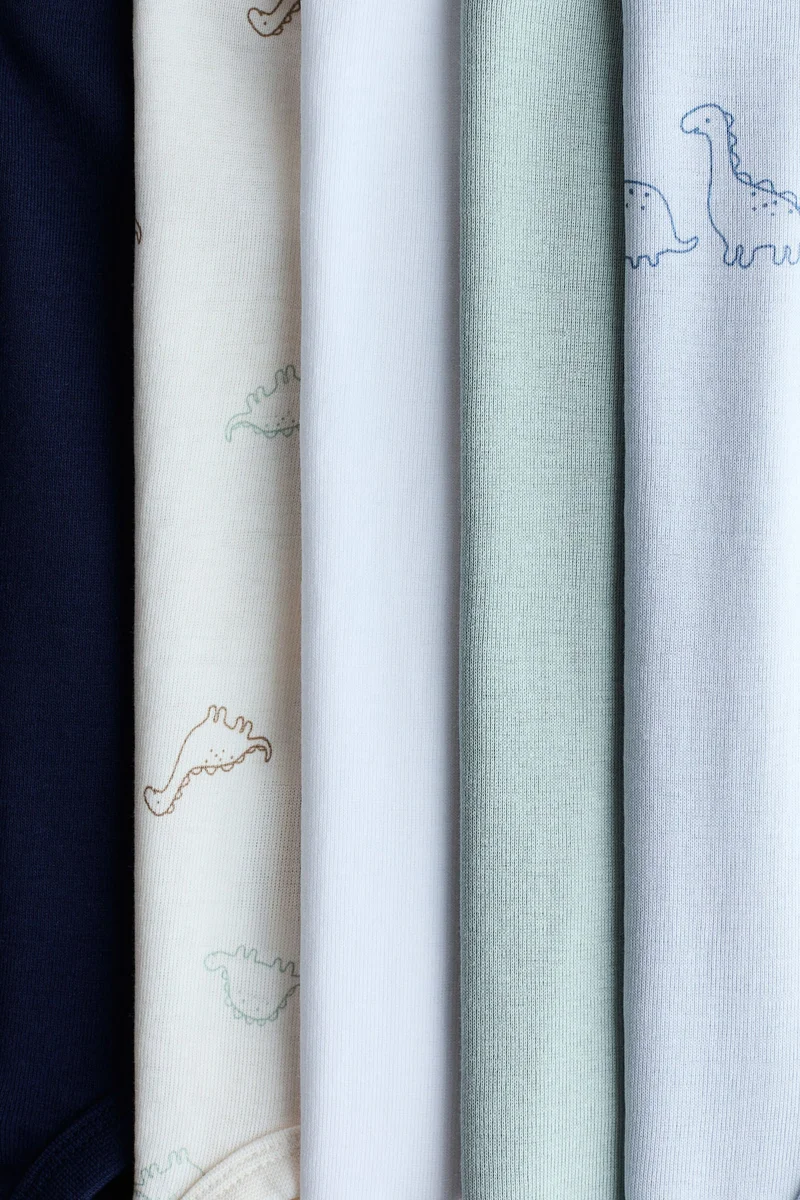 اتش اند ام بودي سوت من القطن - عبوة من 5 قطع