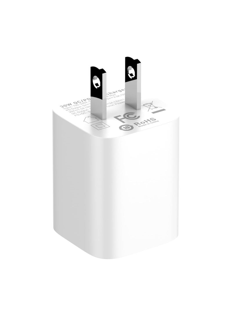LDNIO A2317C Fast Wall Charger With Type C Cable And USB Type C Ports 30W - White - Image 4
