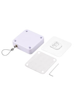 JOGAMS Punch Free Automatic Sensor Door Closer Residential Commercial Auto Door Closer with Steel Drawstring for Bedroom Storm Home White  - Image 1