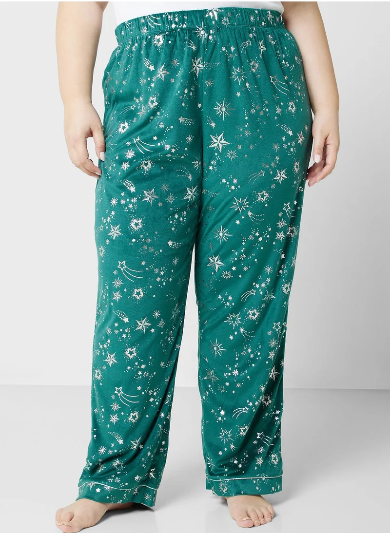 CHELSEA PEERS Printed Shirt & Pyjama Set