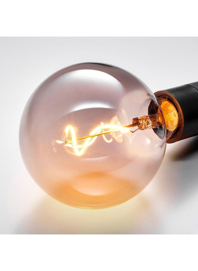 Zaboon Led Bulb E27 140 Lumen, Globe Grey Clear Glass, 125 Mm  - Image 2