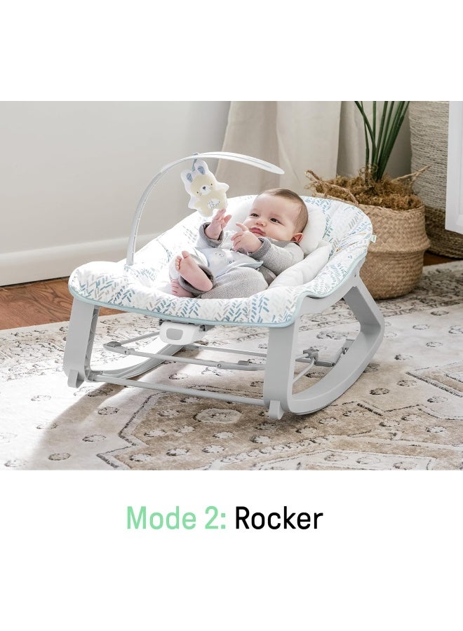 Ingenuity Keep Cozy 3-in-1 Grow with Me Vibrating Baby Bouncer Seat & Infant to Toddler Rocker - Spruce, Newborn and up - Image 3