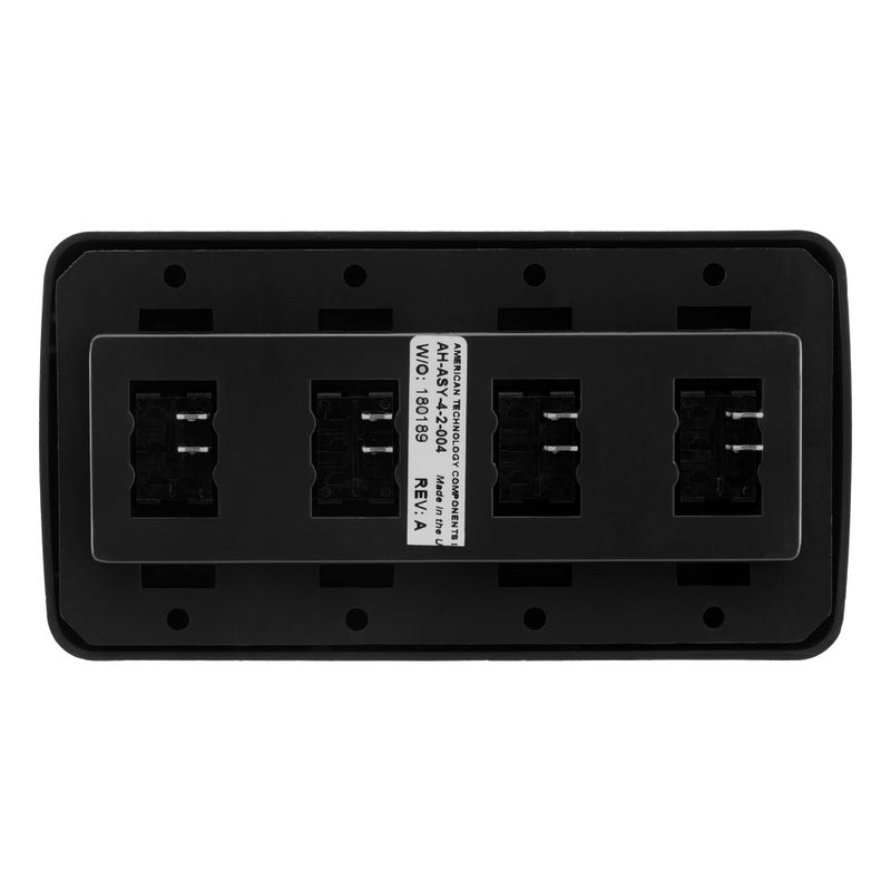 American Technology Components Quad SPST On-Off Switch with Bezel, 12-Volt, for RV, Trailer, Camper (Black) - Image 5