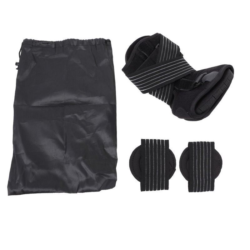 Adjustable Foot Drop Brace Plantar Fasciitis Night Splint Set with Green Insoles Carry Bag - Image 2