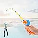 Timisea 3 Pcs Fishing Rod Pole Pool Toy Magnetic Fishing Game for Toddler Kids Baby Bath Toy Educational Learning Toys Bathtime Toys for Boys Plastic Floating Fish Fishing Pool Toy for Kids - Image 4