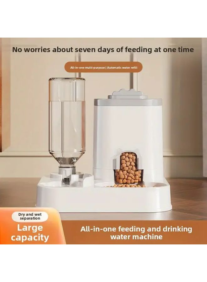 Automatic Pet Water Dispenser And Food Bowl Gray 0 26 To 2 64 Gallon No Batteries Needed - Image 5
