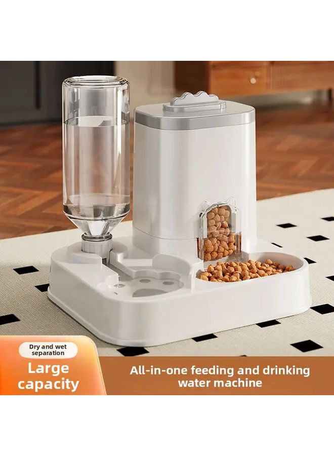 Automatic Pet Water Dispenser And Food Bowl Gray 0 26 To 2 64 Gallon No Batteries Needed - Image 3