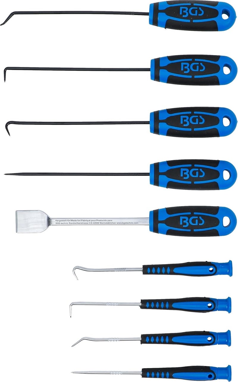 BGS 8487 | Needles, Hooks and Scrapers Set | 9 pcs. - Image 3