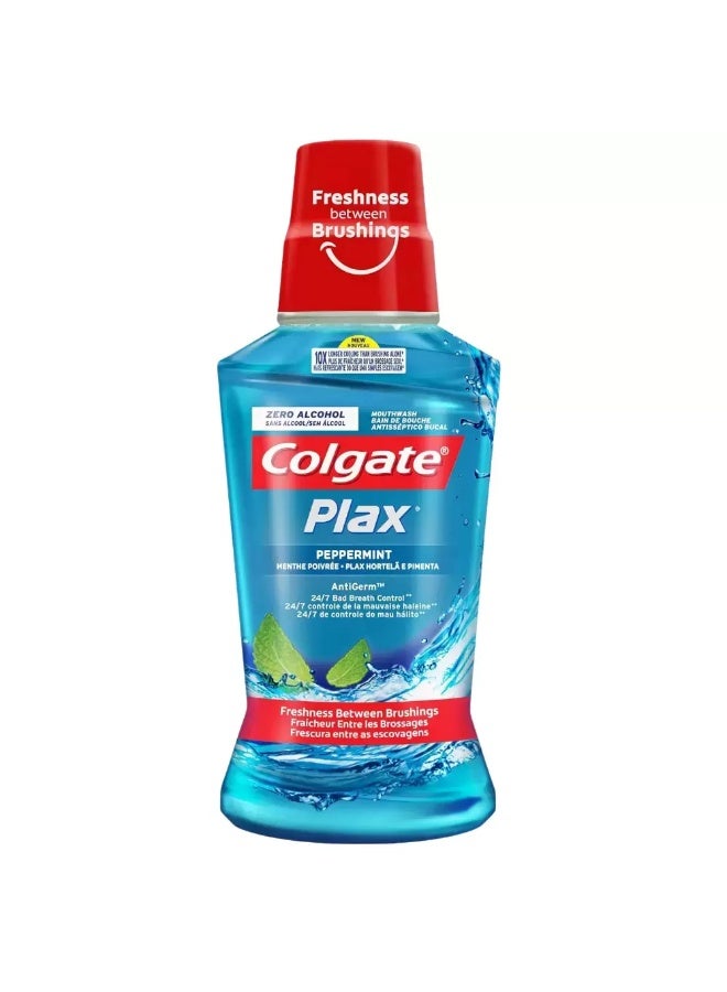 Colgate Plax Peppermint Mouthwash For Anti Germ And 24hrs Bad Breath Control- 500ml