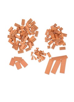 Teifoc Mixed Components Brick Construction Set 100 Pieces Assortment of Bricks Made in Germany TEI 4090  - Image 2