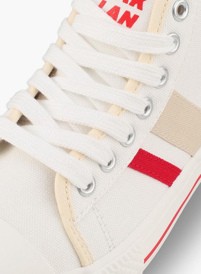 Oaklan by Shoexpress Women Striped Lace-Up Sneakers - Image 4