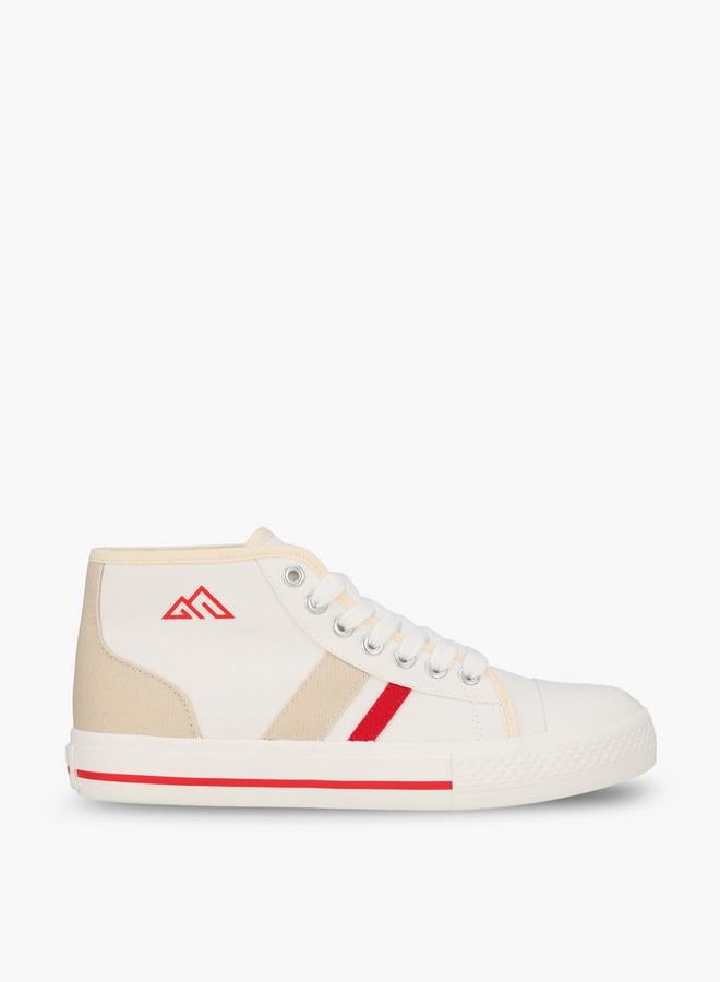 Oaklan by Shoexpress Women Striped Lace-Up Sneakers - Image 3