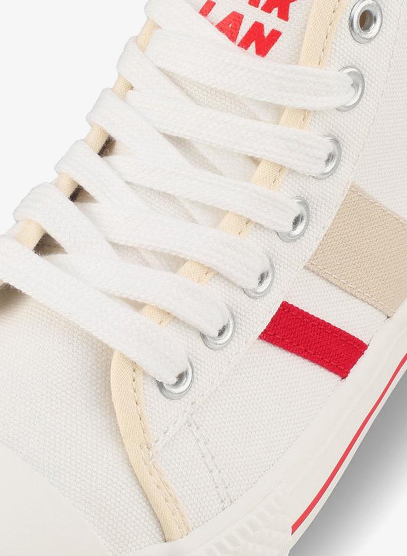 Oaklan by Shoexpress Women Striped Lace-Up Sneakers - Image 4