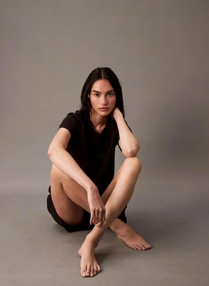 Calvin Klein BLACK Pyjama Top - Pure Cotton for Women | Best Price UAE