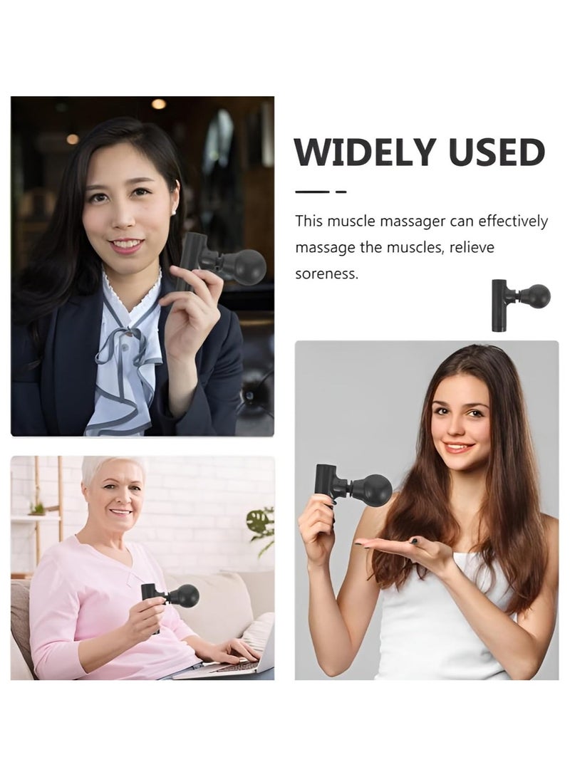 Generic Portable Muscle Relaxation Fitness Massager Deep Tissue Massage Gun for Neck Body Small Suitable for Gym Office Relaxation Facial Massage Rechargeable Multicolor - Image 4
