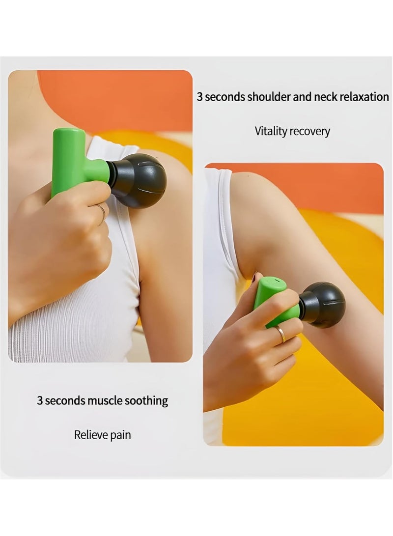 Generic Portable Muscle Relaxation Fitness Massager Deep Tissue Massage Gun for Neck Body Small Suitable for Gym Office Relaxation Facial Massage Rechargeable Multicolor - Image 5