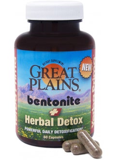 Yerba Prima Bentonite Clay Plus Herbal Detox - 60 Veggie Capsules - Natural Cleansing Supplement - pzsku/ZDBDF1B675BB7C10986D2Z/45/_/1727378282/a3494e7d-9537-4ccd-8bc8-b51363d6b0d8