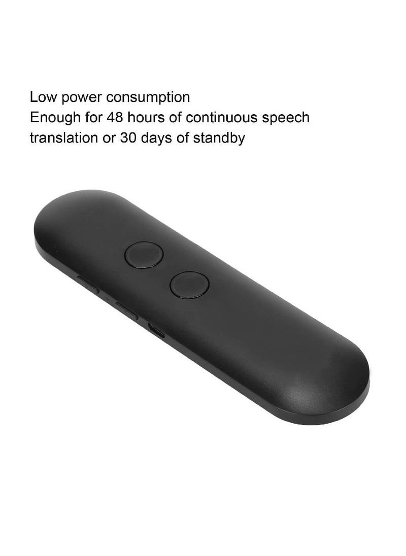 GENNEXT - Instant Language Translator Device, 2 Way Real Time Portable Voice Translate 40 Languages Bluetooth AI Translator for Travel Study Work (Black) - Image 1