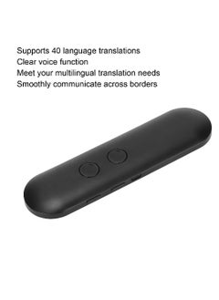 GENNEXT Instant Language Translator Device, 2 Way Real Time Portable Voice Translate 40 Languages Bluetooth AI Translator for Travel Study Work (Black)  - Image 3