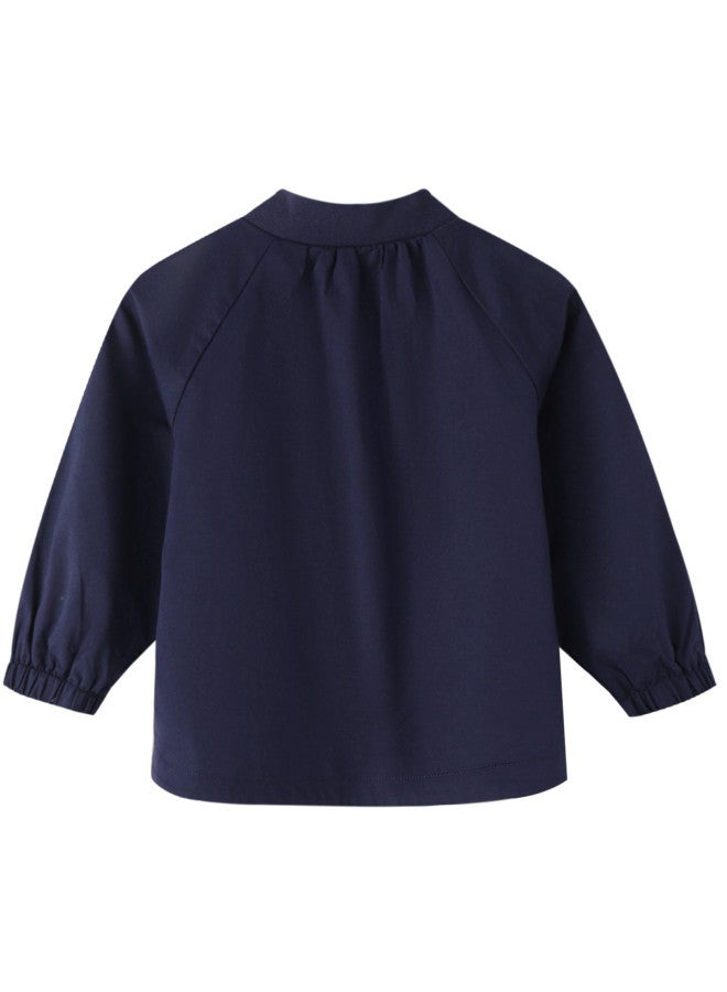 Annil Girls' Kids' Cute & Playful Woven Stand Collar Jacket For Spring/autumn - Image 3