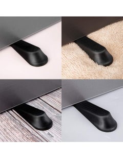 Bukela Door Stoppers Door Wedge Heavy Duty Door Wedge, Non-Slip Door Jammer, 10 Pieces Plastic Door Stop Wedges for Home and Office, Interior Bathroom, Kitchen, Children's Room Door (Black)  - Image 3