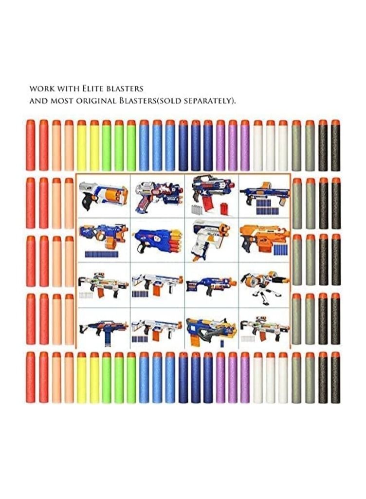 200pcs 7.2cm Refill Bullet Darts for N-strike Elite Series Blasters Kid Toy Gun by MahMir (Multi color) - Image 3