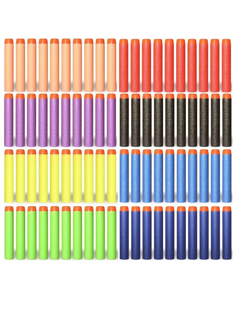 200pcs 7.2cm Refill Bullet Darts for N-strike Elite Series Blasters Kid Toy Gun by MahMir (Multi color) - Image 1