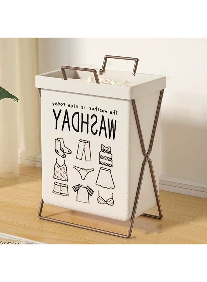 YelaJoy High Quality Dirty Clothes Storage Basket Foldable Collapsible Dirty Clothes Storage Organizer Steel Frame Laundry Hamper - Image 1
