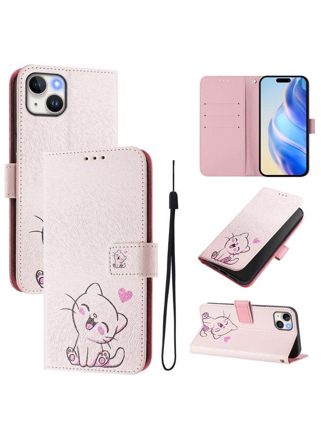 S-TOP Case For iPhone 14 Plus Art Colored Drawing Pattern Leather Phone Case - Image 1