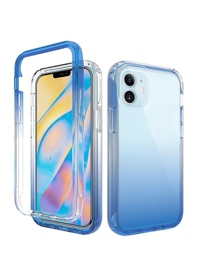 اس-توب جراب لهاتف iPhone 12 mini مقاوم للصدمات شفافية عالية بلونين متغيرين تدريجيًا مصنوع من مادة PC + TPU بألوان الحلوى جراب واقٍ - Image 1