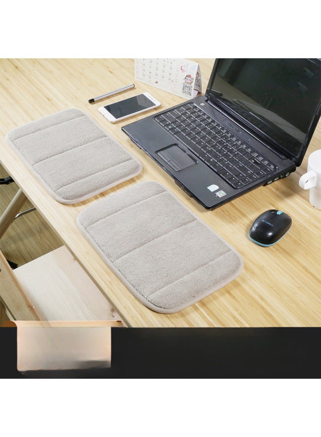 Memory Sponge Hand Elbow Pad Keyboard Hand Support Office Desk Pad Arm Elbow Pad Wrist Pad Mouse Pad Hand Pillow Nap Pad-Color:Brown Color [summer Cool Style]-18mm-Pattern:200x600mm  - Image 1