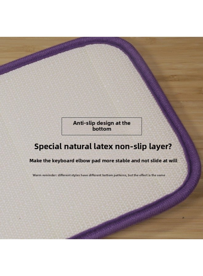 Memory Sponge Hand Elbow Pad Keyboard Hand Support Office Desk Pad Arm Elbow Pad Wrist Pad Mouse Pad Hand Pillow Nap Pad-Color:Brown Color [summer Cool Style]-18mm-Pattern:200x600mm  - Image 4