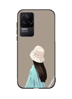 Protective Case Cover For Xiaomi Redmi K50 Pro Brown Hat Girl Design Multicolour