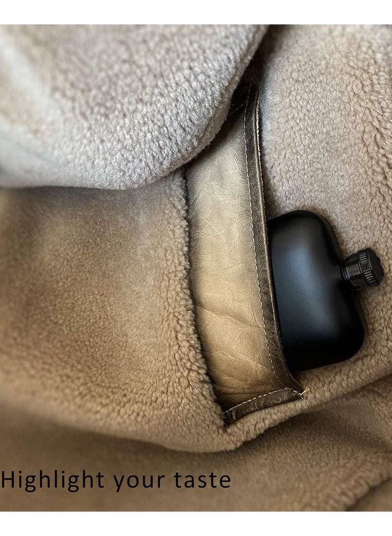 HomarKet Portable Hip Flask With Funnel 170ml Black - Image 4