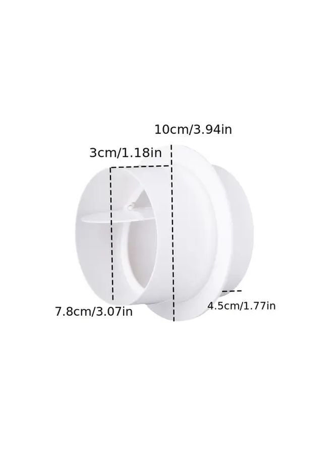 صمام فحص أحادي الاتجاه غير مرتجع لأنابيب تهوية مروحة العادم للمطبخ والحمام - Image 4